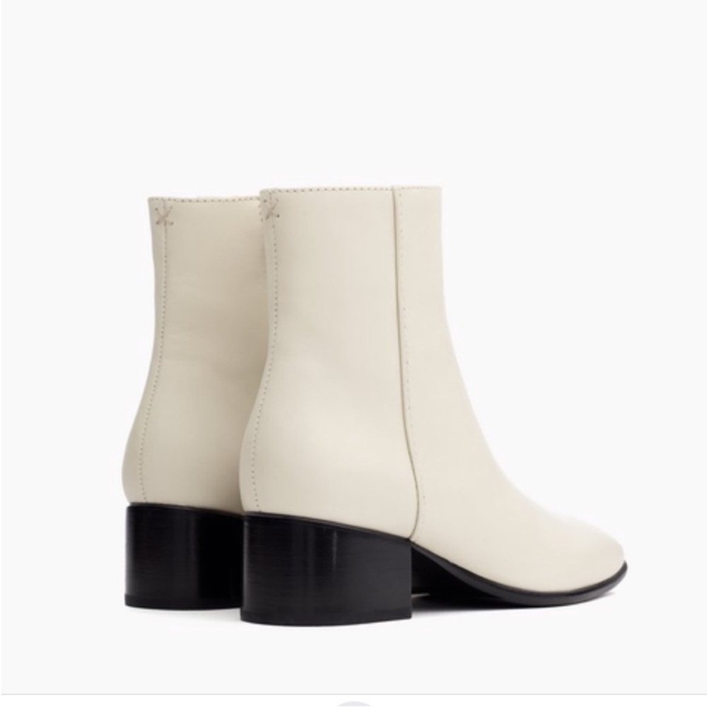 NWT rag & bone ASLEN MID BOOT Leather Ankle Bootie Antique White Size 7